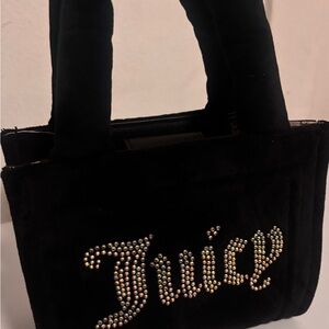Juicy Couture Black Rhinestone Tote